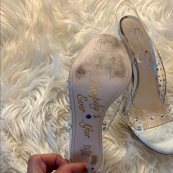 Jessica Simpson clear jaisey sandals size 7 1/2 - Picture 6 of 6